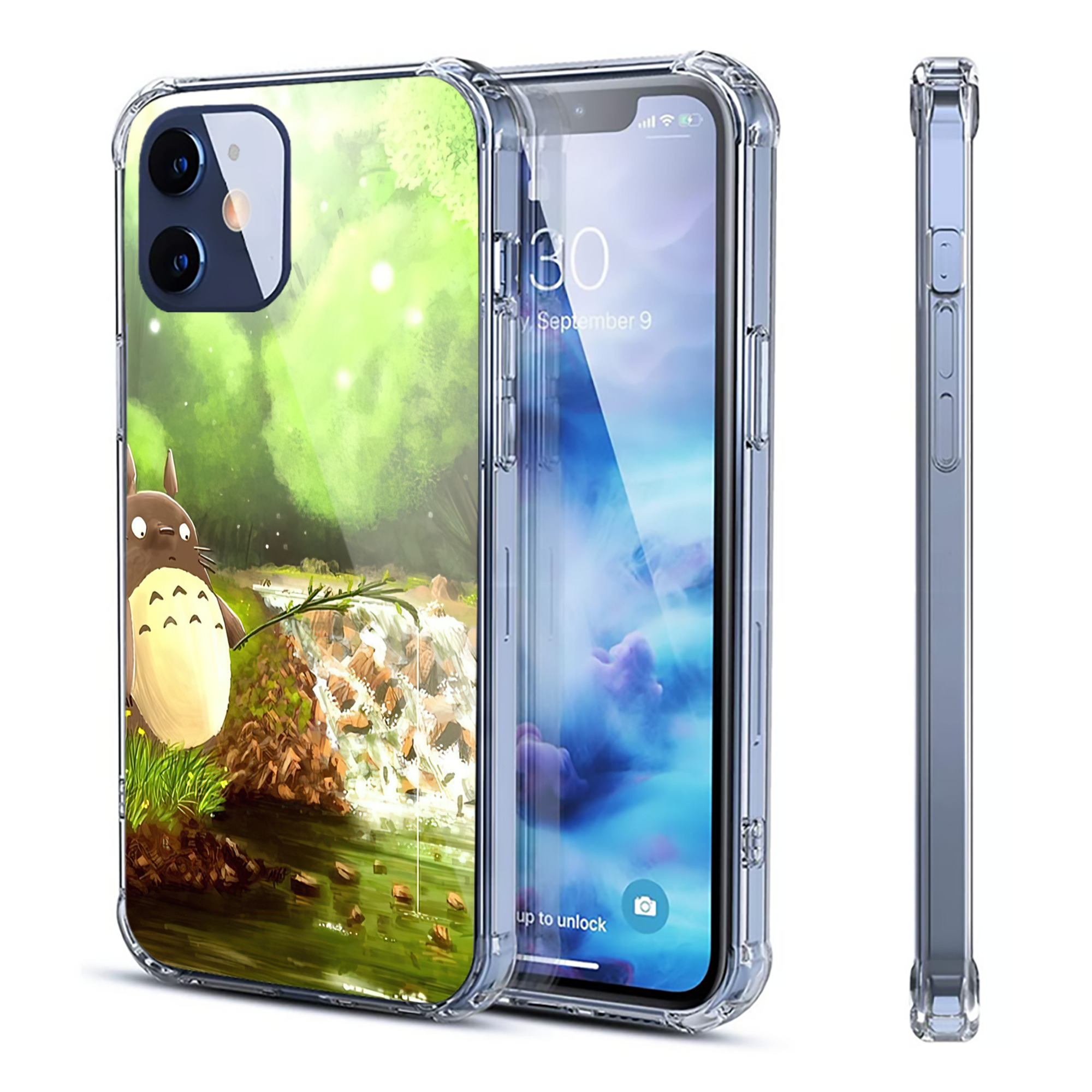 （画像用） となりのトトロ 草壁メイ 草壁サツキ My Neighbor Totoro Satsuki Kusakabe Mei Kusakabe 【iPhone 12シリーズ対応】透明スマホケース（クリアソフトケース）